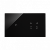 KONTAKT SIMON - Panel dotykowy S54 Touch, 2 moduły, 1 pole dotykowe + 4 pola dotykowe, zastygła lawa - DSTR214/73