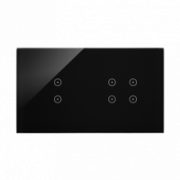 KONTAKT SIMON - Panel dotykowy S54 Touch, 2 moduły, 2 pola dotykowe pionowe + 4 pola dotykowe, zastygła lawa - DSTR234/73