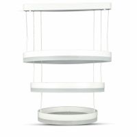 V-TAC - VT-82-3D 92W Lampa Wisząca LED / Barwa:3000K/ Ściemniana / Biały - 3989