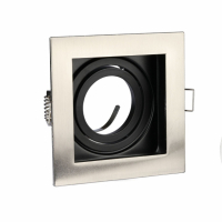 V-TAC - VT-781 Oprawa wpuszczana Spot / Trzonek:GU10 / Kwadratowa / Satyna - 3598