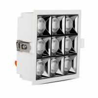 V-TAC - VT-2-36 36W Oprawa wpuszczana reflektor LED / Chip SAMSUNG / Barwa:2700K / Kąt 12' - 984