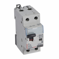 LEGRAND - WYŁĄCZNIK RÓŻNICOWY Z CZŁONEM NADPRĄDOWYM C 10A/30MA 2 BIEGUNY TYP A P312 - 411059