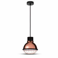 V-TAC - VT-8255 Lampa wisząca / Retro siatka / Klosz: Miedź / Średnica: 250 - 3709
