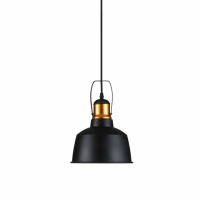 V-TAC - VT-7422 Lampa wisząca / Retro / Klosz: Aluminium / Czarny + Złoto - 3728