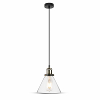 V-TAC - VT-7185 Lampa wisząca / Klosz: Transparentny - 3738
