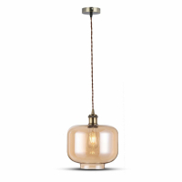 V-TAC - VT-7320Lampa wisząca / Klosz: Bursztynowy - 3740