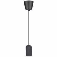 V-TAC - VT-7668 Lampa Wisząca / Trzonek:E27 / Gips / Czarny - 3747