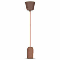 V-TAC - VT-7668 Lampa Wisząca / Trzonek:E27 / Gips / Brązowy - 3749