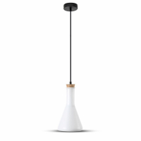 V-TAC - VT-7175 Lampa wisząca / Klosz: Szklany/ Biały - 3758