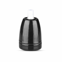 V-TAC - VT-799 Oprawka porcelanowa / Trzonek:E27 / Czarny - 3796