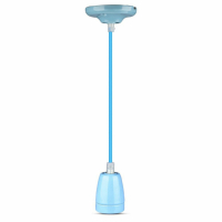 V-TAC - VT-7998 Lampa wisząca / Oprawka: Porcelanowa  / Trzonek:E27 / Niebieski - 3806