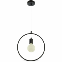 V-TAC - VT-7322 Lampa wisząca / Koło / Czarny - 3836
