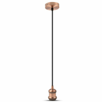 V-TAC - VT-7555 Lampa wisząca / Retro / Trzonek:E27 / Miedź - 3840