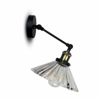 V-TAC - VT-7180 Lampa Wisząca / Klasz: Transparętny / Czarny - 3863
