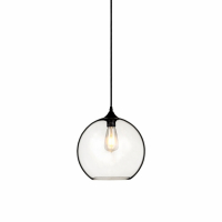 V-TAC - VT-7302 Lampa Wisząca / Klasz: Transparętny / Czarny / Średnica: 300 - 3865