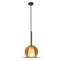 V-TAC - VT-7181 Lampa Wisząca / Klosz: Podwójne szkło / Bursztynowy - 3878