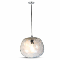 V-TAC - VT-7254 Lampa Wisząca / Klosz: Szkło / Czarny/ Średnica: 250 - 3882