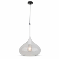V-TAC - VT-7281 Lampa Wisząca / Klosz: Szkło / Transparętny / Średnica: 280 - 3884