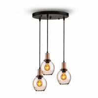 V-TAC - VT-7307 Lampa Wisząca / Klosz: Szkło / Trzonek:E27 / Bursztynowy - 3926