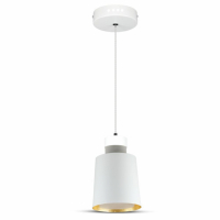 V-TAC - VT-7333 7W Lampa Wisząca LED / Klosz: Akryl / Biały / Barwa:4000K - 3929