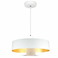 V-TAC - 7W Lampa Wisząca LED / Klosz: Akryl / Biały / Barwa:4000K - 3933