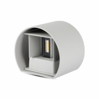 V-TAC - VT-756 6W Kinkiet walec LED / CHIP BRIDGELUX / Barwa:3000K / Szary - 7083