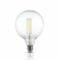V-TAC - VT-2143 12.5W G125 Żarówka LED Filament / Klosz Transparentny / BARWA:4000K / Trzonek:E27 - 7454