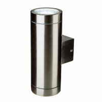 V-TAC - VT-7642 Kinkiet SLEEK dwukierunkowy 2xGU10 / Obudowa: stal szlifowana / IP44 - 7507