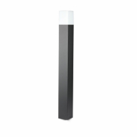 V-TAC - VT-7615 Słupek ogrodowy 800 mm GU10 / Kształt: Kwadrat / Obudowa: Czarny / IP54 - 7565