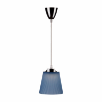 V-TAC -  7W Lampa wisząca / Barwa:4000K / Klosz: Niebieski / Chrom - 8506