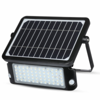 V-TAC - VT-787-10 10W Naświetlacz LED solarny / Barwa:4000K / Obudowa: Czarna - 8550