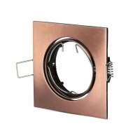 V-TAC - VT-779 Oprawa wpuszczana Spot / Trzonek:GU10 / Kwadratowa BRONZE - 8582