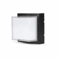 V-TAC - VT-831 6W Lampa ścienna LED / Barwa:3000K / Obudowa: Czarny / Kwadratowa - 8612