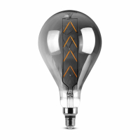 V-TAC - VT-2159 8W Żarówka dekoracyjna LED G165 / Klosz: Szary / Barwa:2200K / Trzonek:E27 - 45651