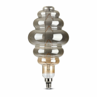 V-TAC - VT-2159 8W Żarówka dekoracyjna LED S180 / Klosz: Szary / Barwa:2200K / Ściemnialna / Trzonek:E27 - 45671