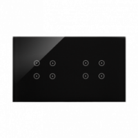 KONTAKT SIMON - Panel dotykowy S54 Touch, 2 moduły, 4 pola dotykowe, + 4 pola dotykowe, zastygła lawa - DSTR244/73