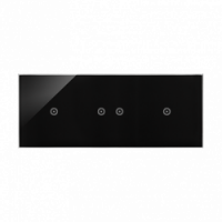 KONTAKT SIMON - Panel dotykowy S54 Touch, 3 moduły, 1 pole dotykowe + 2 pola dotykowe poziome + 1 pole dotykowe, zastygła lawa - DSTR3121/73
