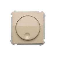 KONTAKT SIMON - Ściemniacz naciskowo-obrotowy (moduł), 20–500 W, 230V~; beż - BMS9T.01/12