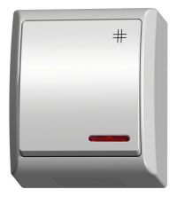 OSPEL - ŁĄCZNIK KRZYŻOWY HERMETYCZNY Z PODŚWIETLENIEM BIAŁY FALA - ŁNH-4HS/00