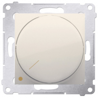KONTAKT SIMON - Ściemniacz obrotowy dwubiegunowy do LED ściemnialnych 230V (moduł) 5-215W; kremowy   *Wymagana instalacja 4-przewodowa - DS9L2.01/41