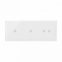 KONTAKT SIMON - Panel dotykowy S54 Touch, 3 moduły, 1 pole dotykowe + 1 pole dotykowe + 2 pola dotykowe poziome, biała perła - DSTR3112/70