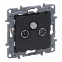 LEGRAND - GNIAZDO TV-RD-SAT PRZELOTOWE 14DB ANTRACYT NILOE SELECTION - 762264