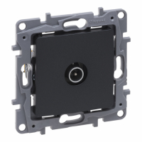 LEGRAND - NILOE SELECTION - GNIAZDO TV - 9.5 MĘSKIE KOŃCOWE DO INSTALACJI TYPU GWIAZDA 1 DB ANTRACYT - 762251