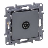 LEGRAND - NILOE SELECTION - GNIAZDO TV - 9.5 MĘSKIE KOŃCOWE DO INSTALACJI TYPU GWIAZDA 1 DB STAL - 762351