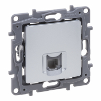 LEGRAND - NILOE SELECTION - GNIAZDO RJ 11 ALUMINIUM - 762169