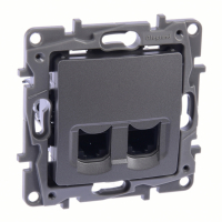 LEGRAND - NILOE SELECTION - GNIAZDO 2 X RJ 45 KAT. 6 UTP STAL - 762374