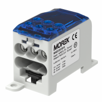 MOREK - OJL200A niebieski blok dystrybucyjny - rozdzielczy we. 1xAl/Cu70 wyj.  6xCu 16mm2 1000VAC/DC - MAB1201B10