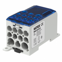 MOREK - OJL280A niebieski blok dystrybucyjny - rozdzielczy we. 1xAl/Cu120, wyj. 2x35/5x16/ 4x10mm2  1000VAC/DC - MAB1281B10