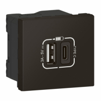 LEGRAND - MOSAIC - GNIAZDO USB TYP A + TYP C Z SZYBKOZŁĄCZEM - 079193L