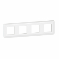 LEGRAND - MOSAIC RAMKA POCZWÓRNA POZIOMA - 4X2 MODUŁÓW BIAŁA DO UCHWYTU NR. REF. 0802 54 - 078808L